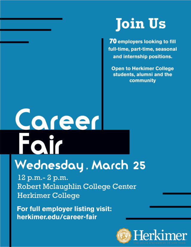 Herkimer College Career Fair March 25, 2020 Working Solutions