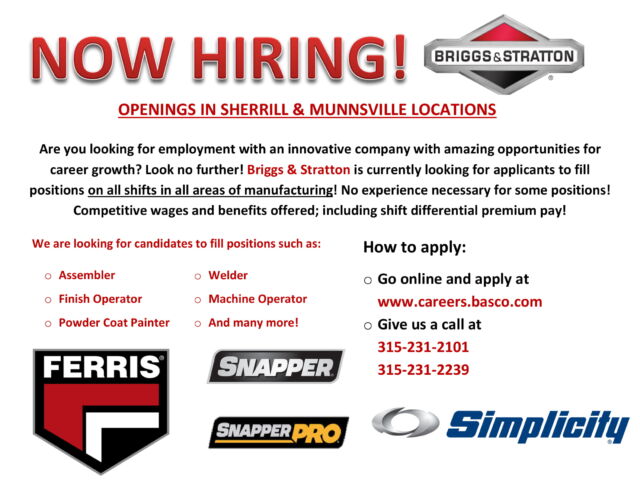 Briggs And Stratton Is Hiring Working Solutions